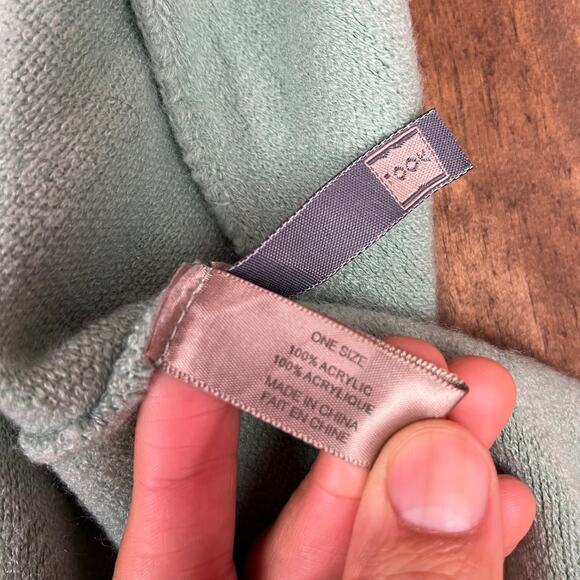 Anthropologie Look By M Womens Shawl Teal Everyday Cape Cardigan One Size - Picture 5 of 9